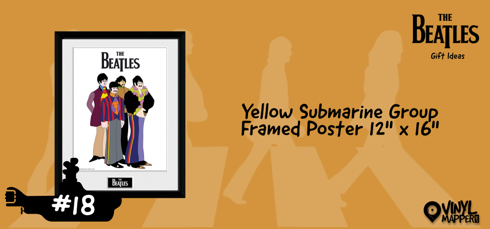 Yellow Submarine Group Framed Poster - Cool Beatles-Inspired Gift Ideas
