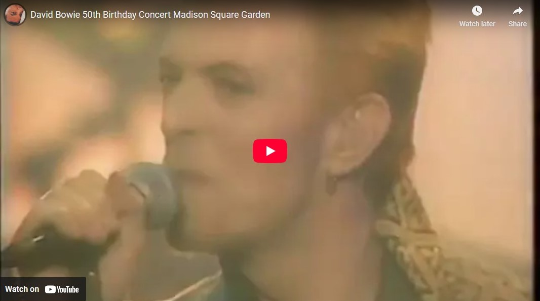 David Bowie 50th Birthday Concert Madison Square Garden