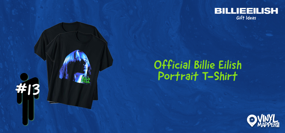 Cool Billie Eilish Gifts and Merch Official Portrait T-Shirt