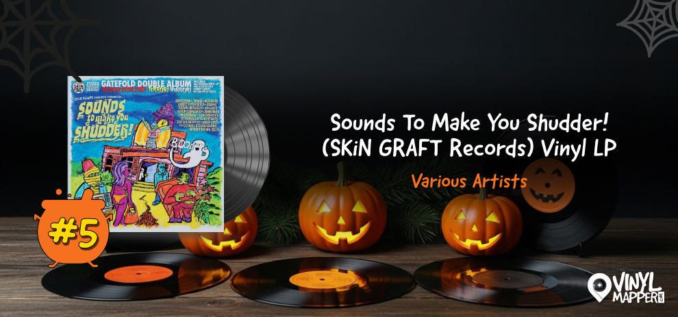 Sounds to Make You Shudder Vinyl LP - Halloween Vinyl Gifts for Music Lovers
