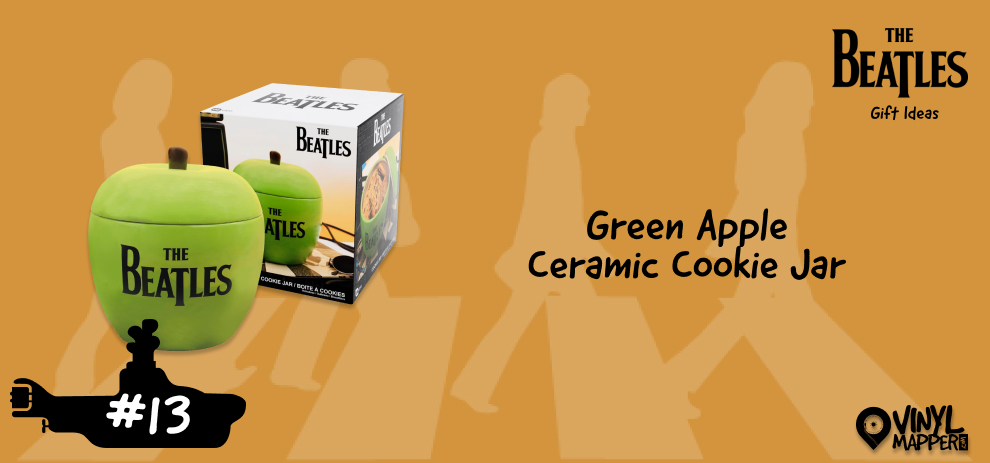 Cool Beatles Merch and Collectibles Green Apple Ceramic Cookie Jar 