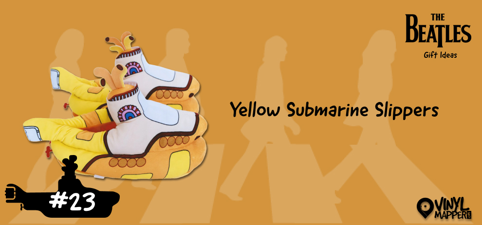 Quirky Beatles Gifts for Friends Yellow Submarine Slippers
