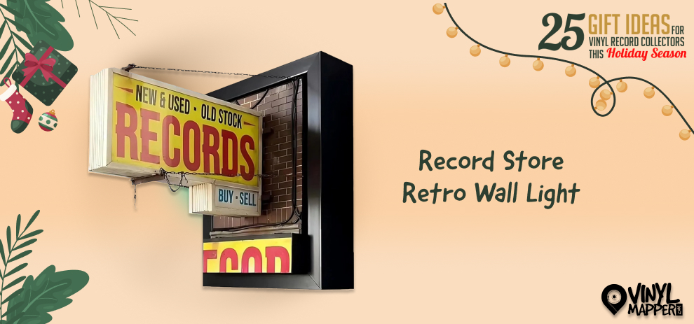 Best Retro-Inspired Gifts for Music Lovers Who Collect Vinyl Record Store Retro Wall Light