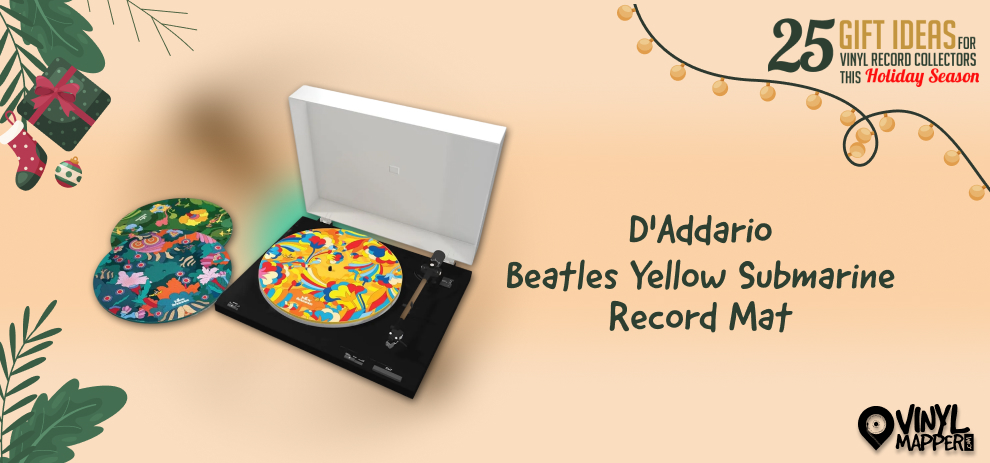 Unique Christmas Gifts for Vinyl Record Collectors Beatles Yellow Submarine Record Mat