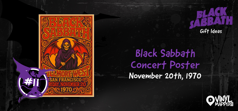 Black Sabbath Gift Ideas for Fans - Black Sabbath Concert Poster