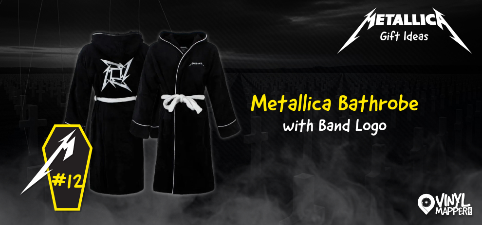 Top Metallica gifts for fans of all ages - Metallica Bathrobe with Band Logo