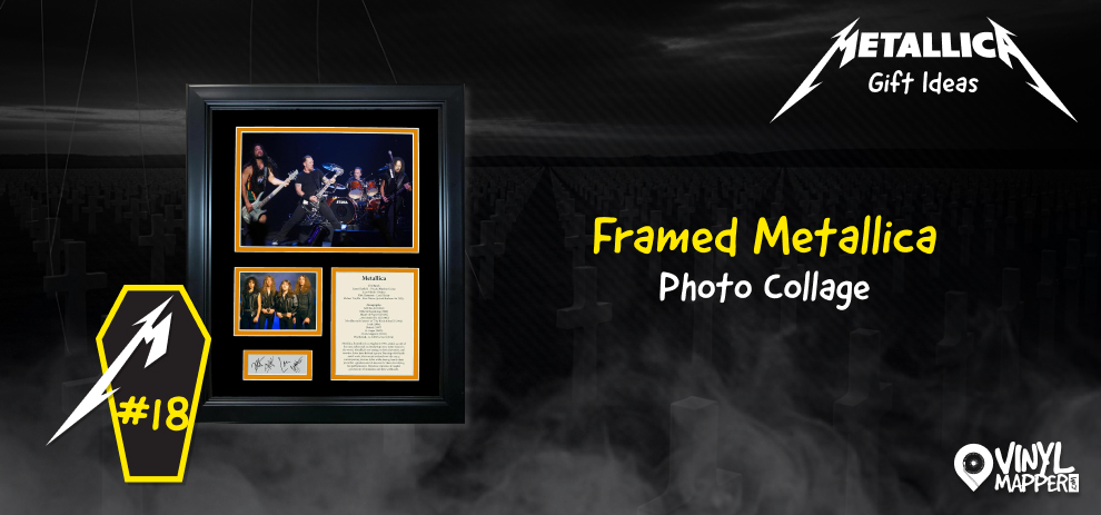 Metallica gift ideas -Framed Metallica Photo Collage